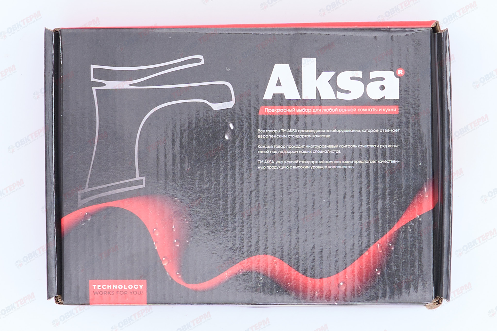 Смеситель д/умывальника AKSA GTL-08-01-B Ø40 на ГАЙКЕ   (10 шт/ящ) - миниатюра №6