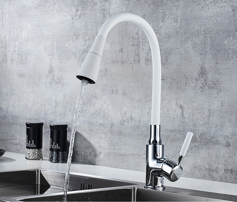 Смеситель д/кухни REFLECTOR ZERIX ATRIUM-011 LR4199-3 (белый+хром) (10 шт/ящ) - миниатюра №2