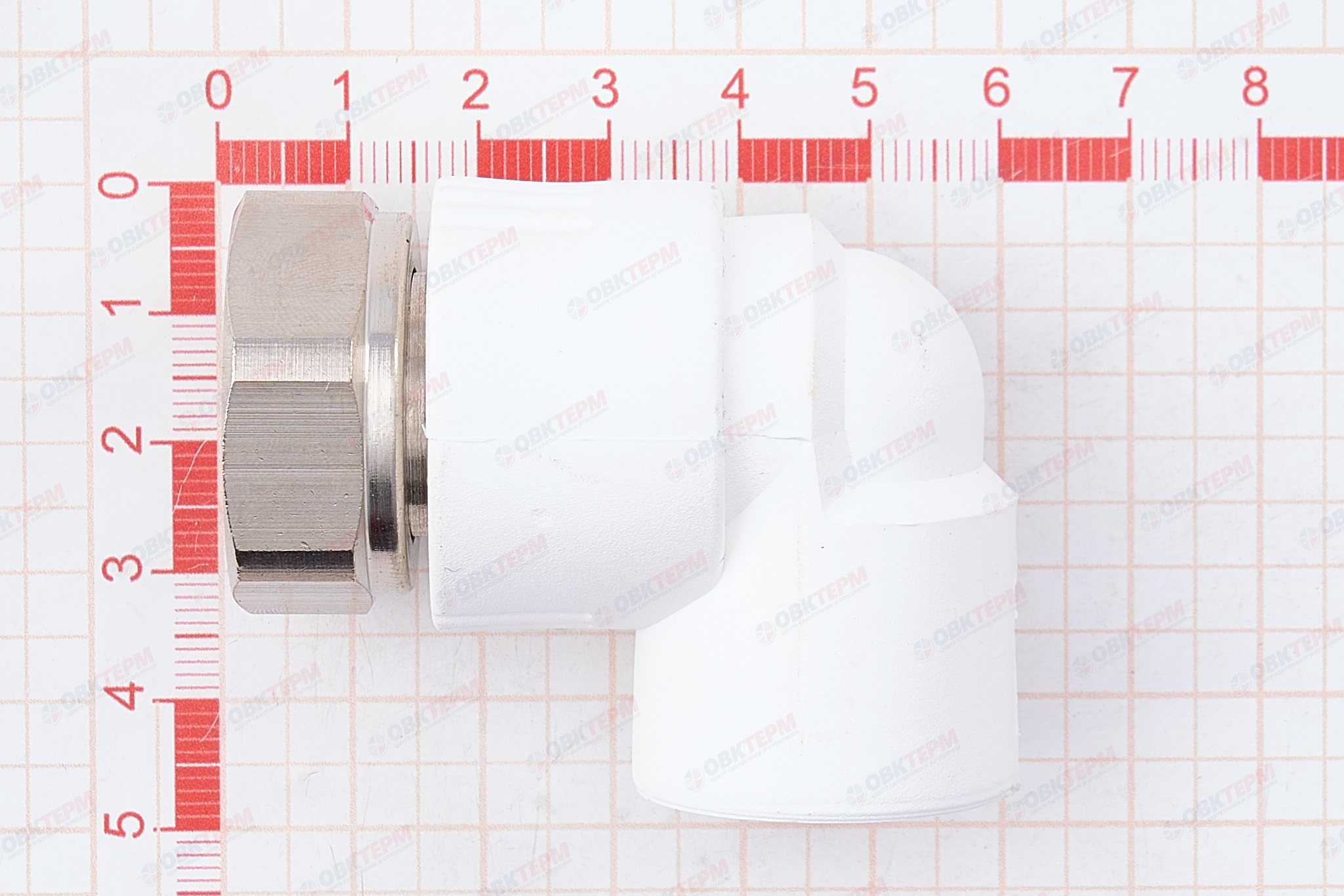 НВ СНГ 20 * 3/4" угловой   БЕЛЫЙ    (PRO AQUA)    (80/1) - миниатюра №6