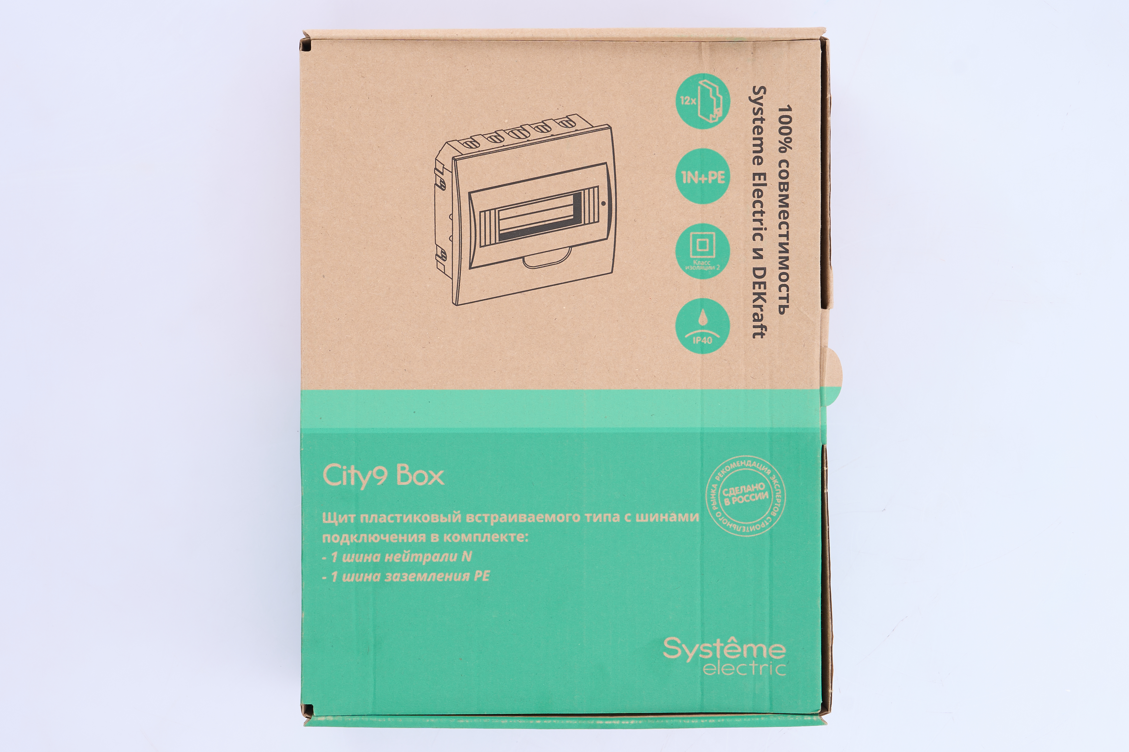 Бокс встраиваемый СП City9 Box 1 ряд 12мод. с прозр. дверцей SE EZ9E112S2FRU - миниатюра №11