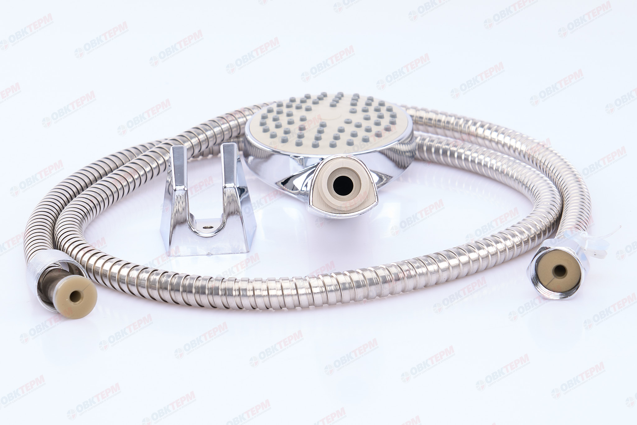 Душевой набор AKSA KIT-02 (шланг, лейка, кронштейн)  (40 шт/ящ) - миниатюра №7