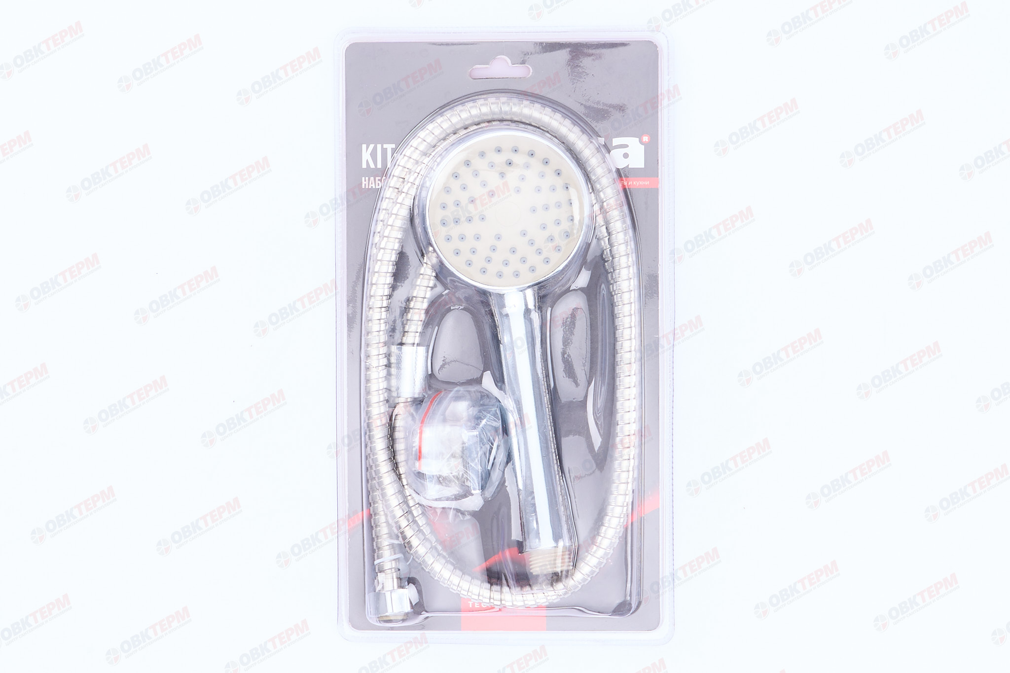 Душевой набор AKSA KIT-02 (шланг, лейка, кронштейн)  (40 шт/ящ) - Изображение №5