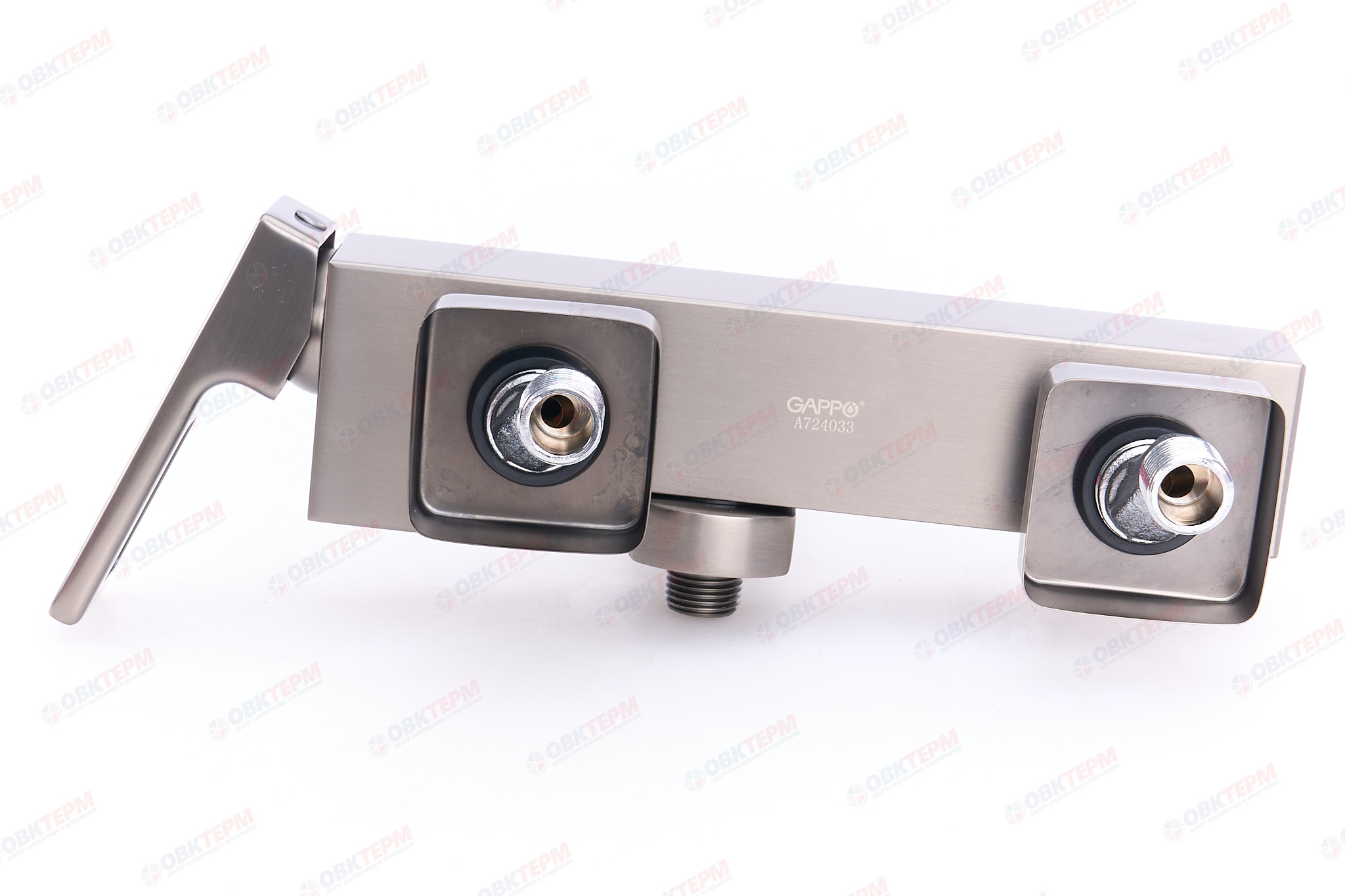 Смеситель д/ванны GAPPO G3217-9 латунь /оружейная сталь, Ø35мм, лейка 3 реж., - миниатюра №8