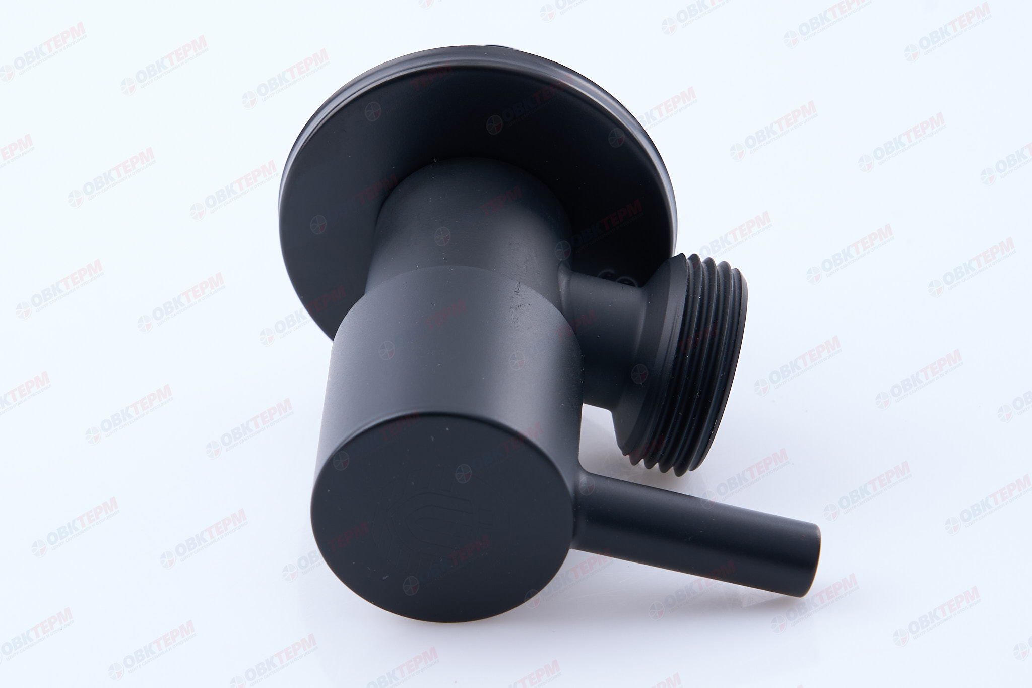 Кран для подкл. с/т приборов       TIM      1/2" - 3/4", НЕРЖ. ЧЕРНЫЙ круглый   (80/1) - Изображение №4