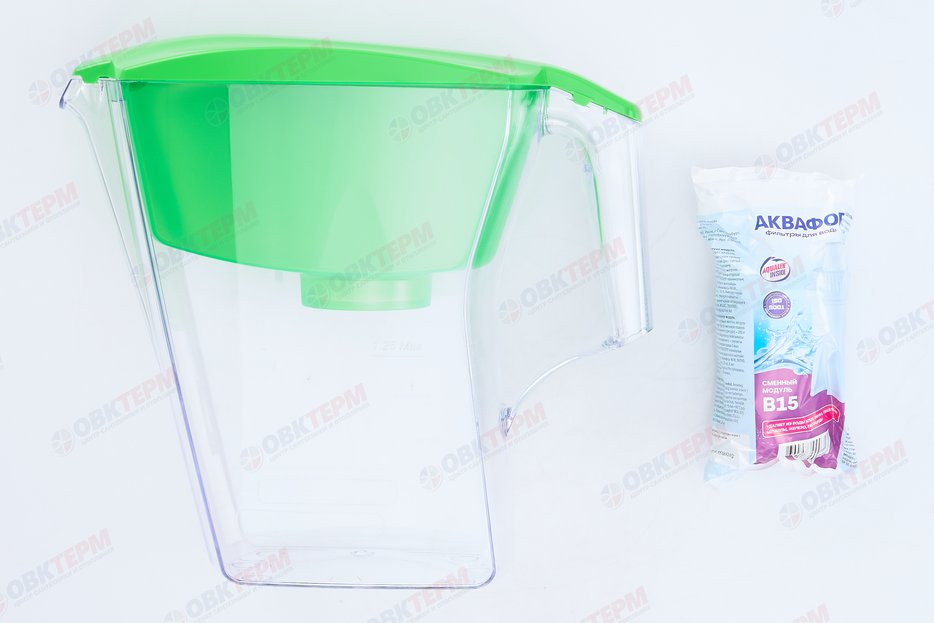 Аквафор     Кувшин Лайн  2,8л зеленый - миниатюра №6