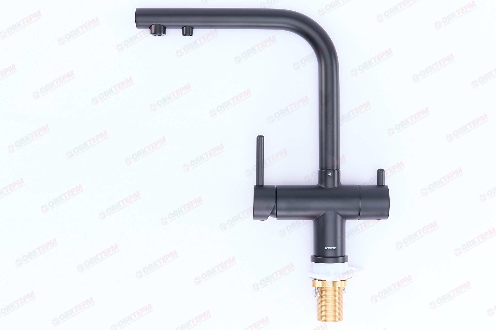 Смеситель д/кухни под ФИЛЬТР KOER KB-72001-05 /латунь /35мм(Цвет черный) (8шт/ящ) - Изображение №3