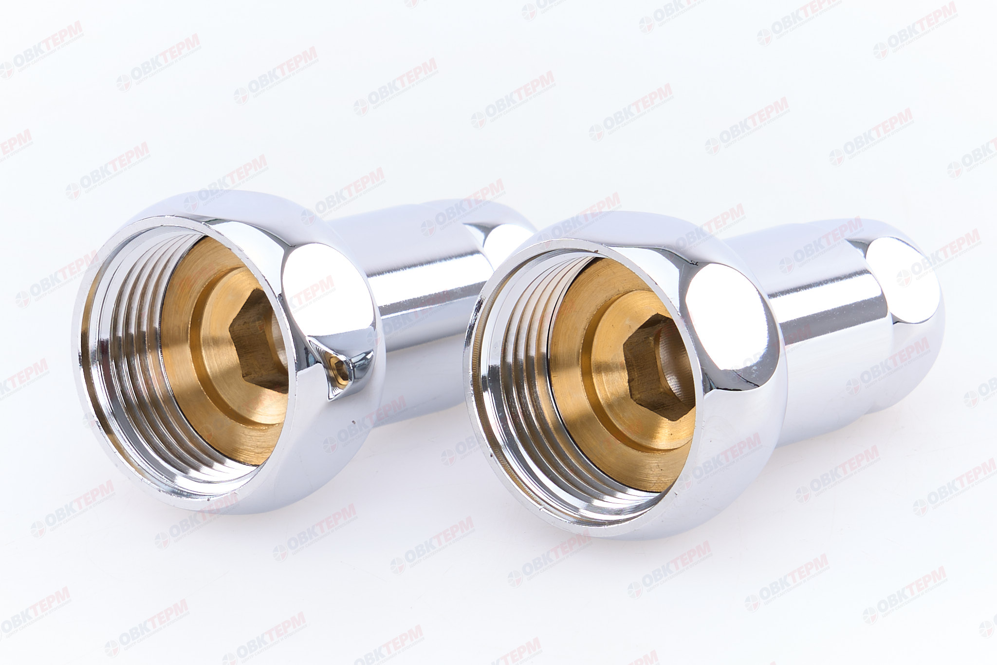 Соединитель для полотенцесушителя  1" - 1/2" ВВ (пара) TIM - Изображение №1