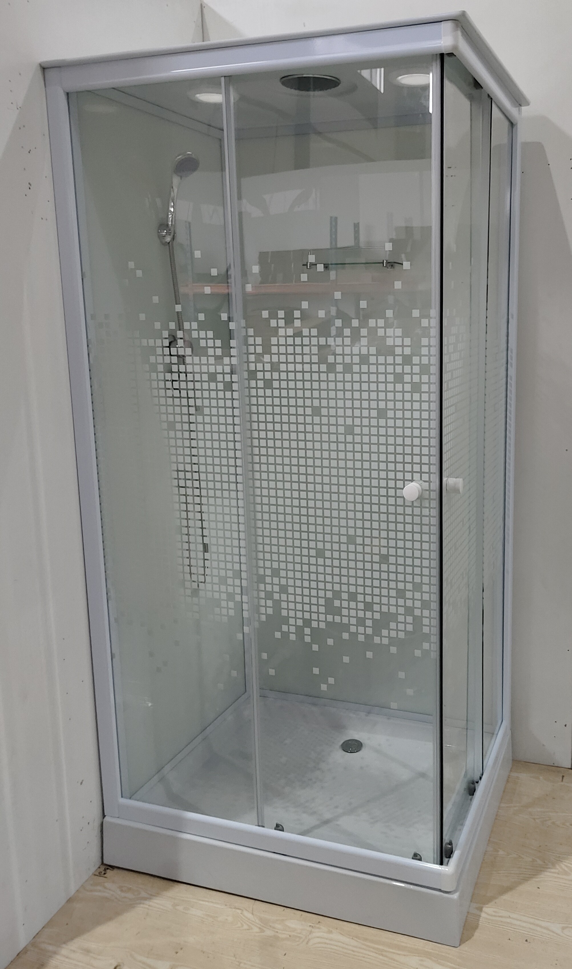 Душевая кабина ALIOTTI ALT-1280W L/R 120*80*215 (стекло 4мм, низкий поддон) 3 места - Изображение №4
