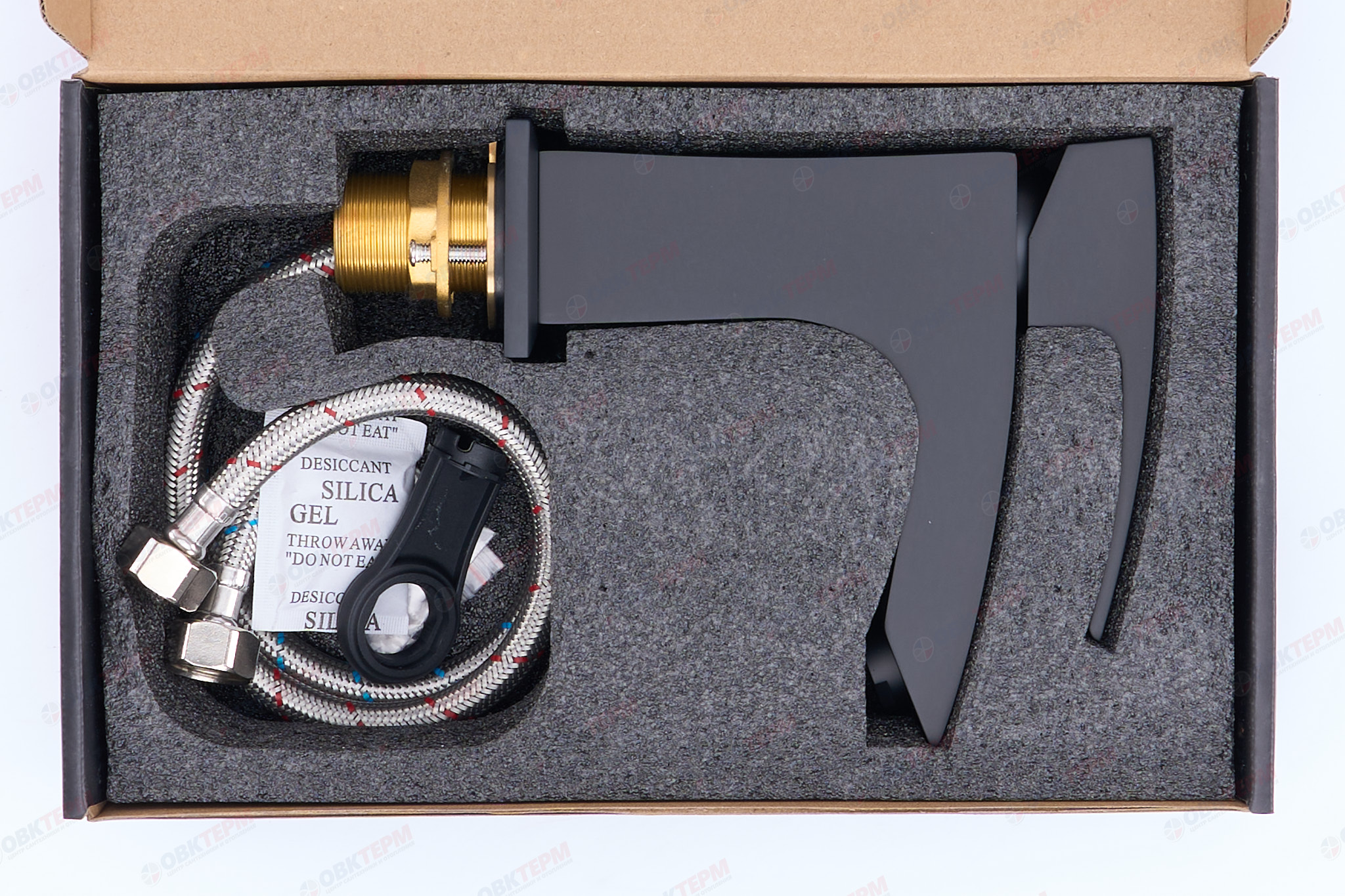 Смеситель д/раковины GAPPO G1007-66 латунь /черный (Ø35, на гайке) - миниатюра №7