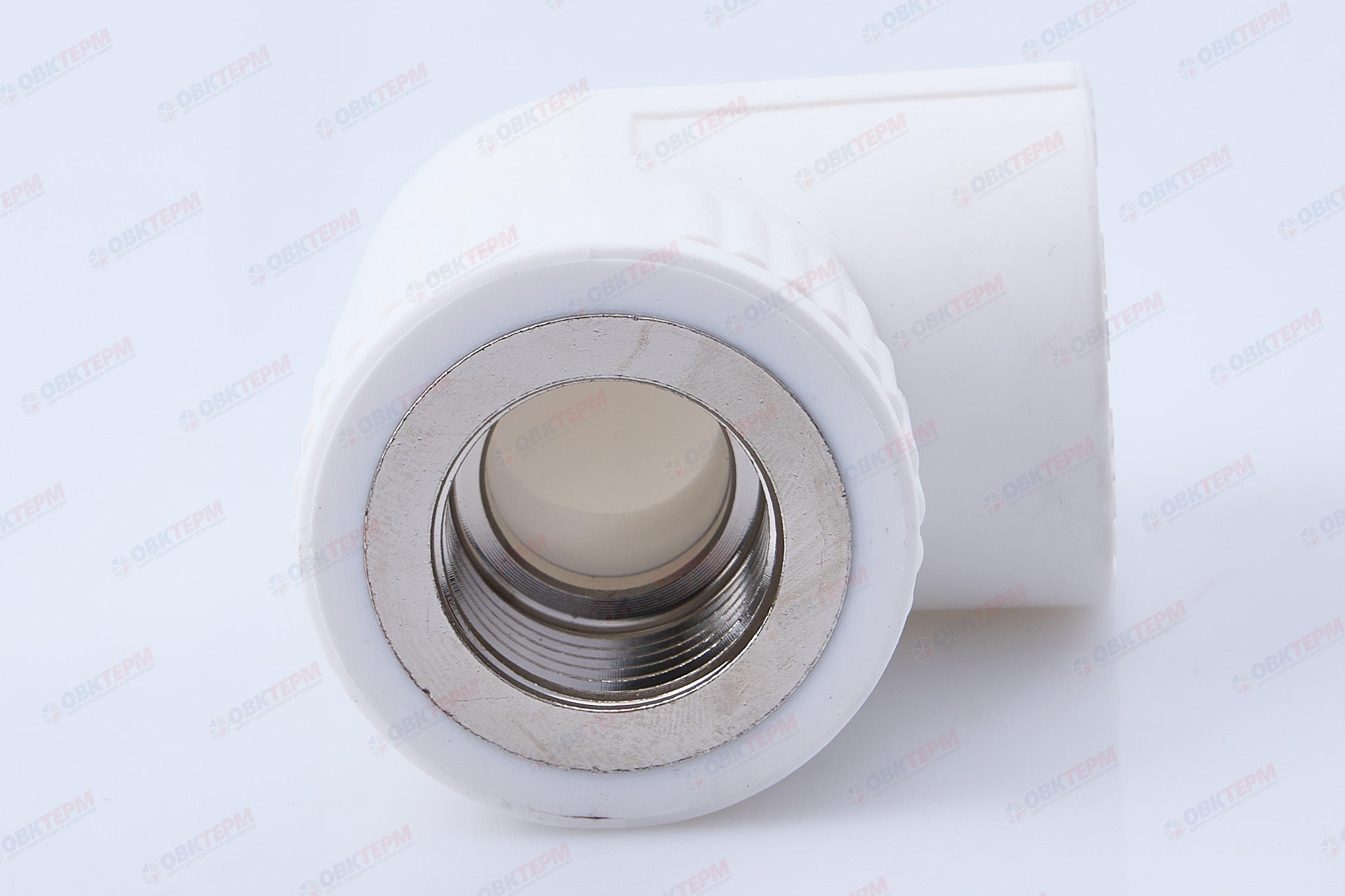 Угол с МРВ  25 * 1/2"      (белый)   (100/10)  (TIM) - миниатюра №3