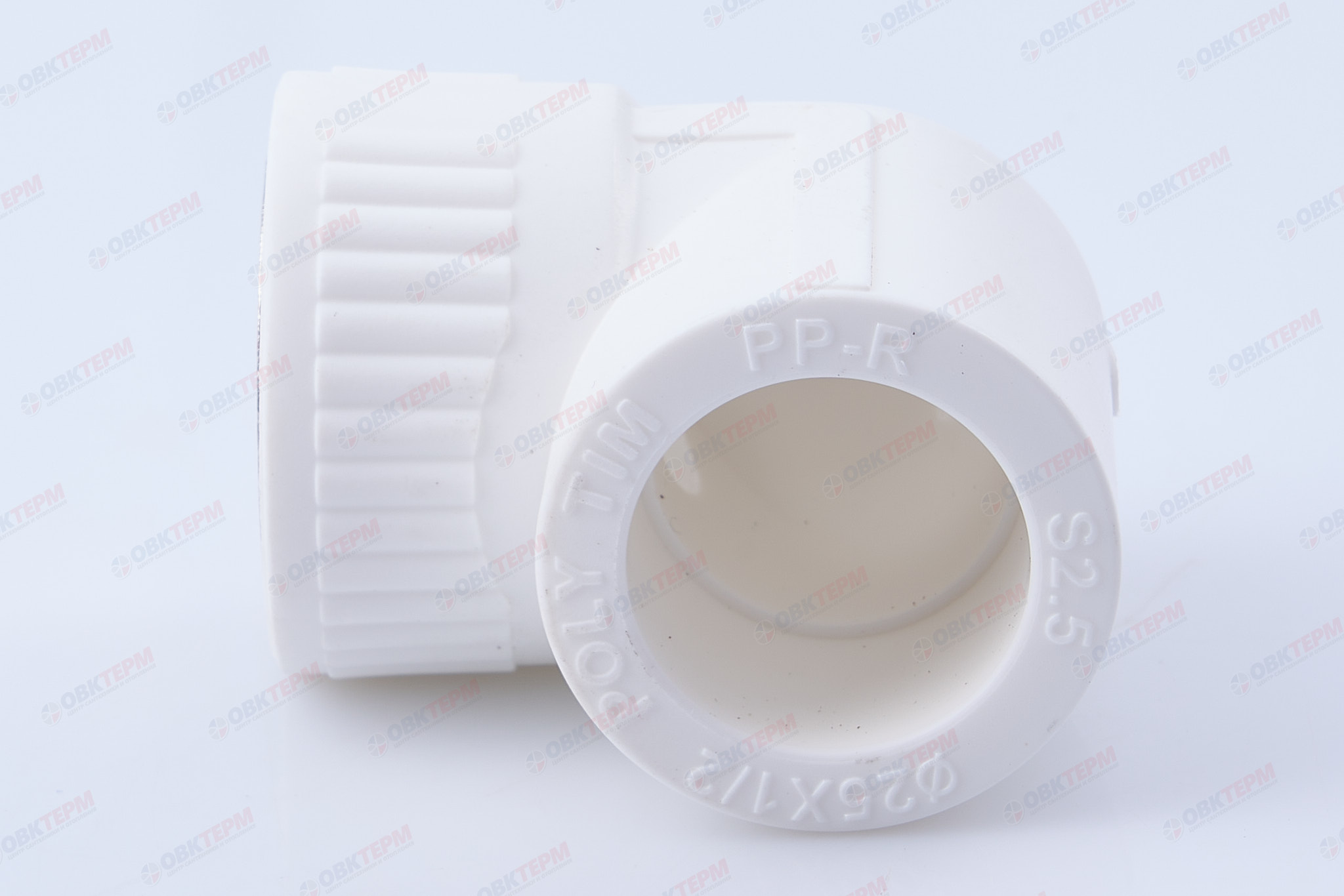 Угол с МРВ  25 * 1/2"      (белый)   (100/10)  (TIM) - миниатюра №4