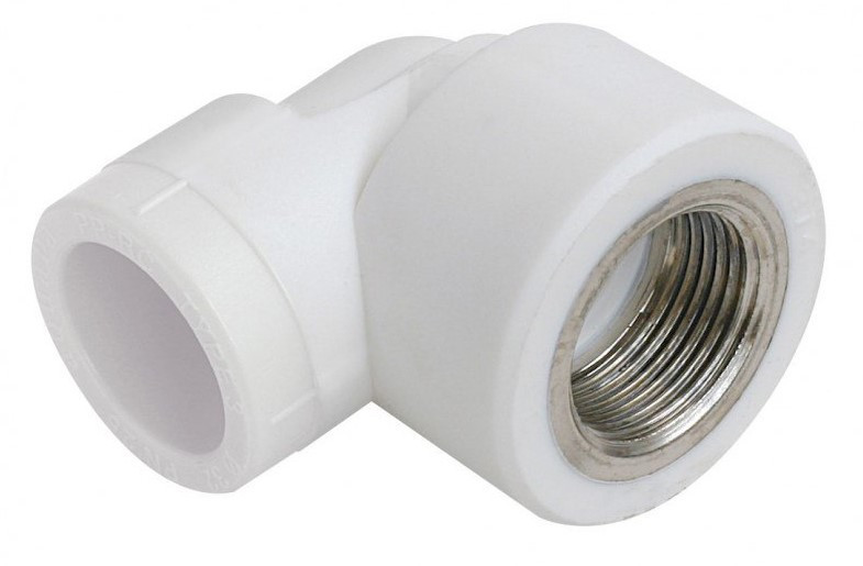 Угол с МРВ  25 * 1/2"      (белый)   (100/10)  (TIM) - миниатюра №2