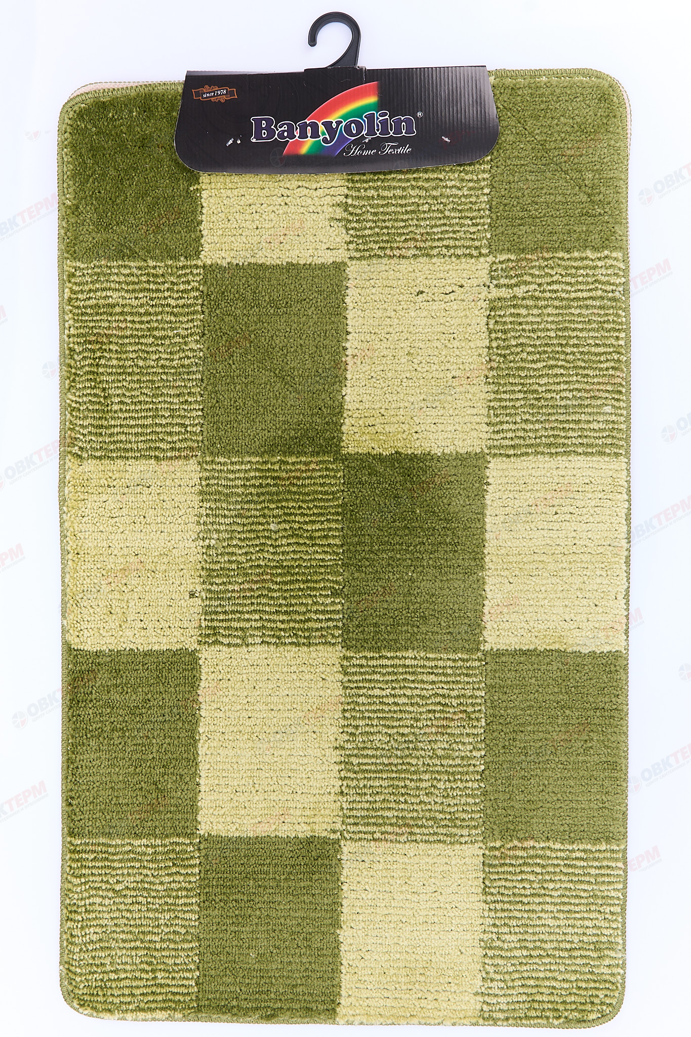 Комплект ковриков для в/к BANYOLIN CLASSIC COLOR 600х1000/500х600мм 11мм (зеленый) - Изображение №2