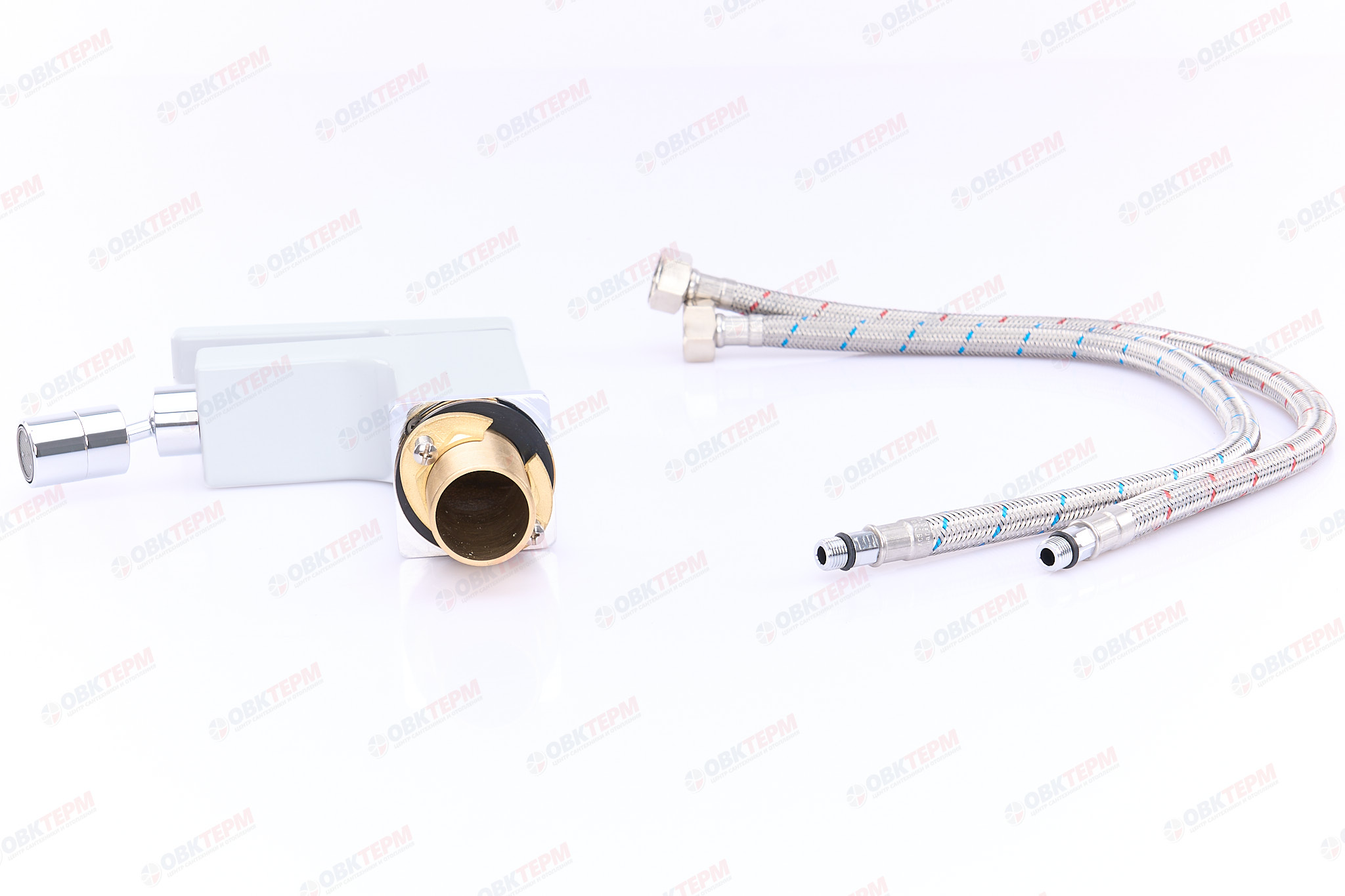 Смеситель для биде, белый/хром, G5017-8, Ø35мм, гайка,  GAPPO - Изображение №5