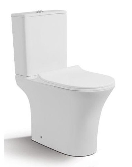 Унитаз-компакт ALIOTTI ALT- ALT-R-77 безободковый, SC, ультратонкое, дюропласт. (660*340*780) - Изображение №1