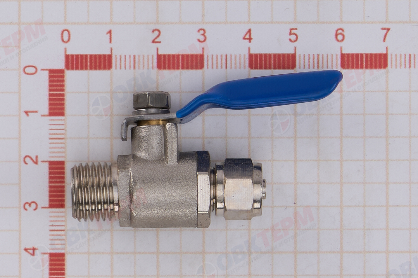 Барьер   Вентиль шаровой-адаптер 1/4"НР"-1/4"  (1 шт) - миниатюра №6