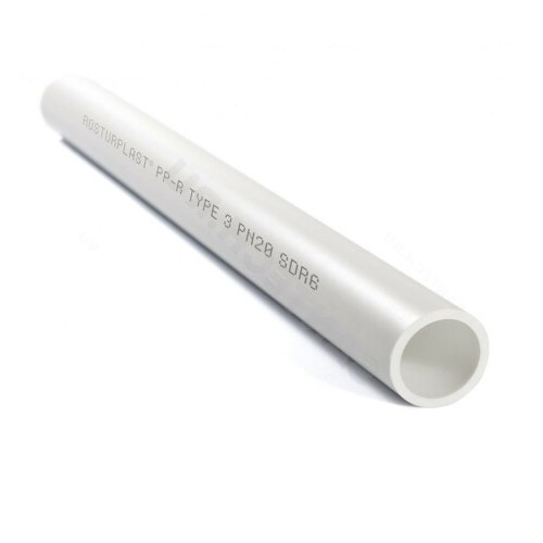 Труба  125х11,4 PN10 SDR 11  БЕЛАЯ PP-R   (RTP)       (4м) - изображение №1