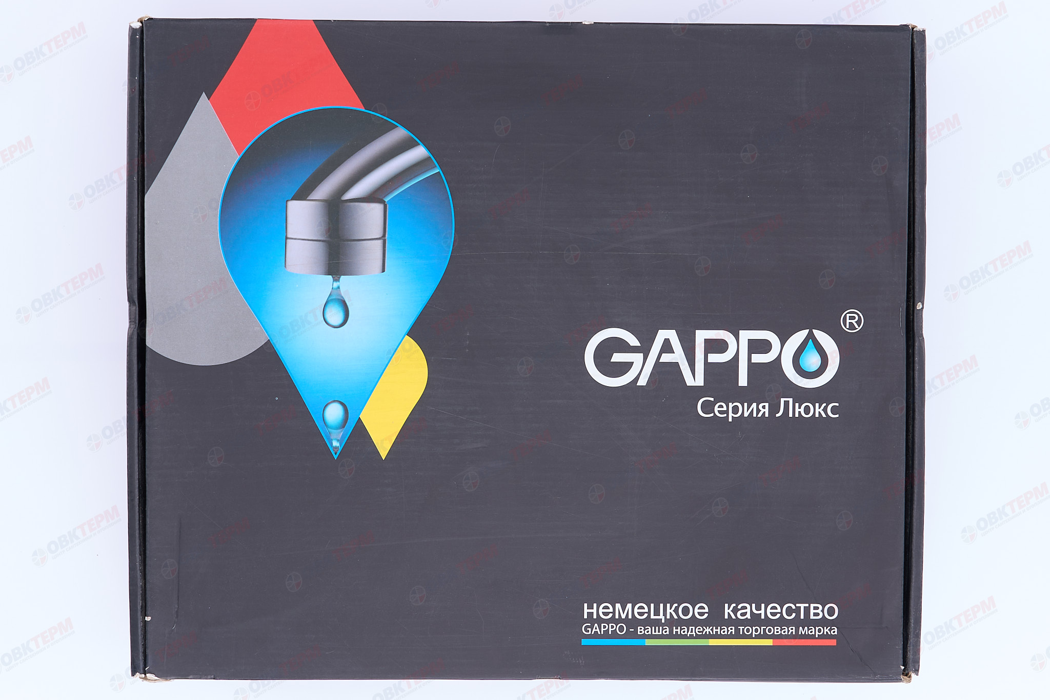 Смеситель в борт ванны GAPPO G1189 латунь /хром, керам/буксы, лейка 1 реж - миниатюра №8