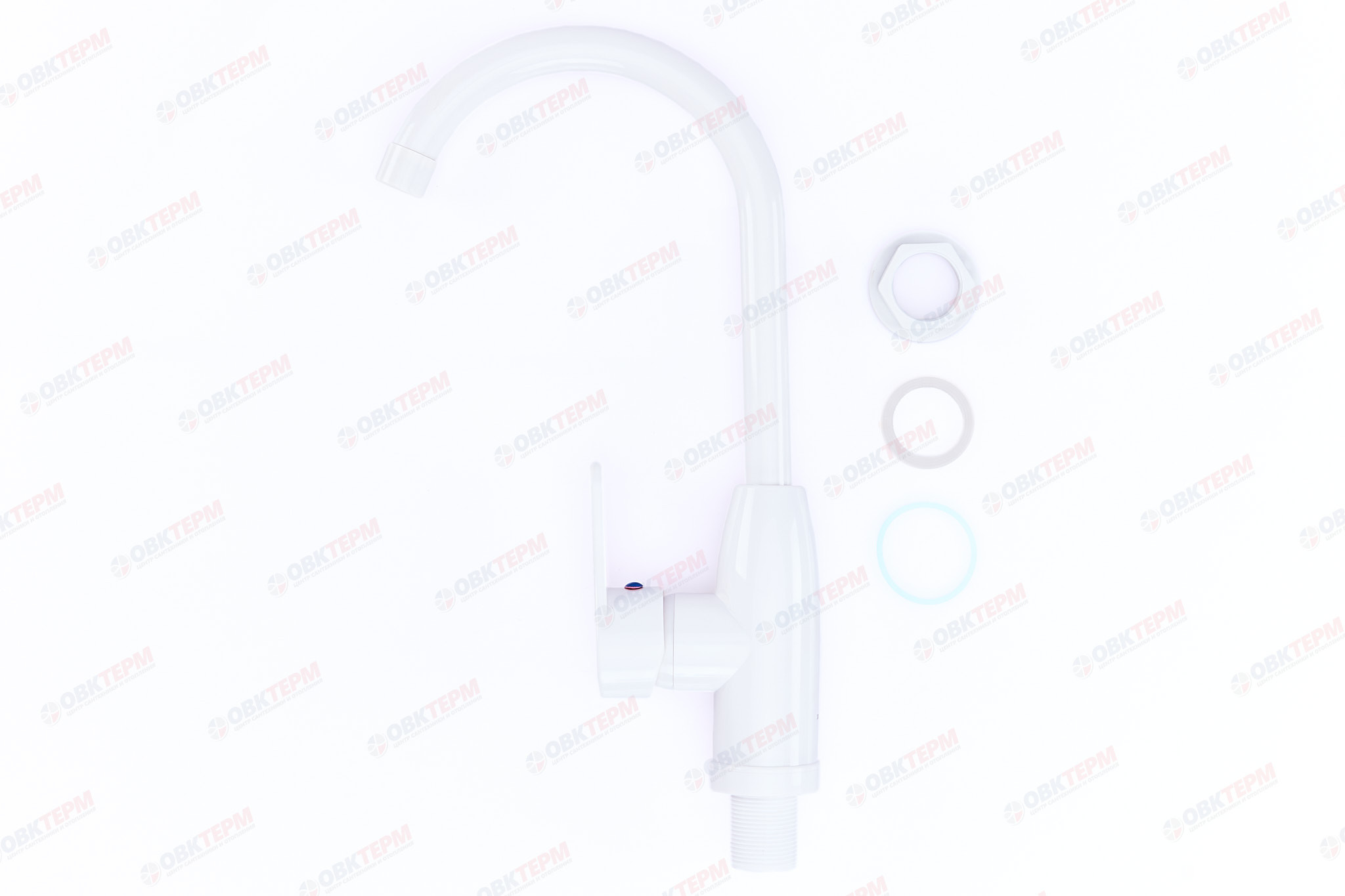 Смеситель д/кухни PLAMIX DIEGO-011-B White (без подводки) (20 шт/ящ) - миниатюра №3