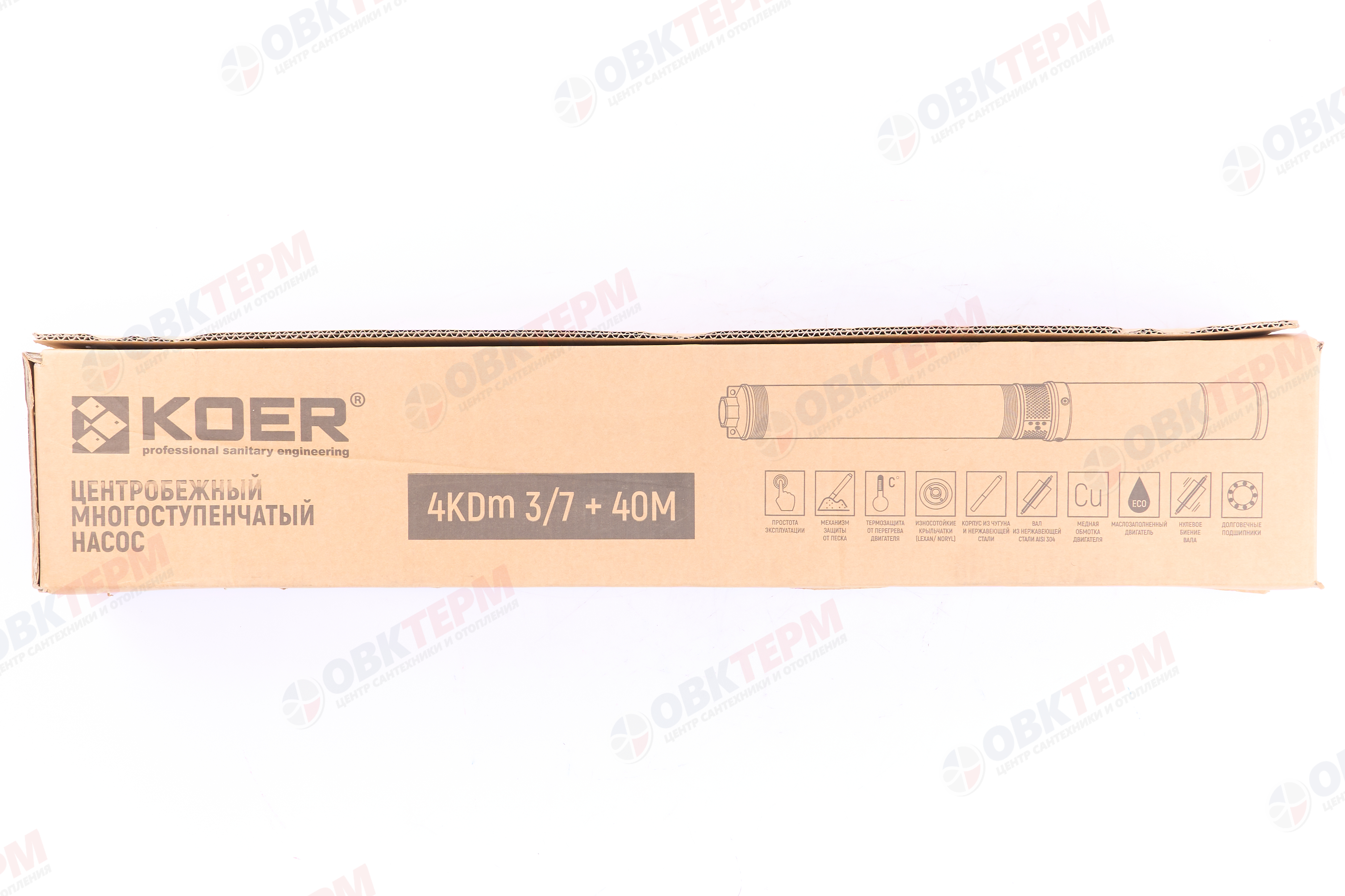 Насос погружной   4KDm   3/7  40M KOER (0,37кВт/55л.м./50м/40м кабеля) - миниатюра №6