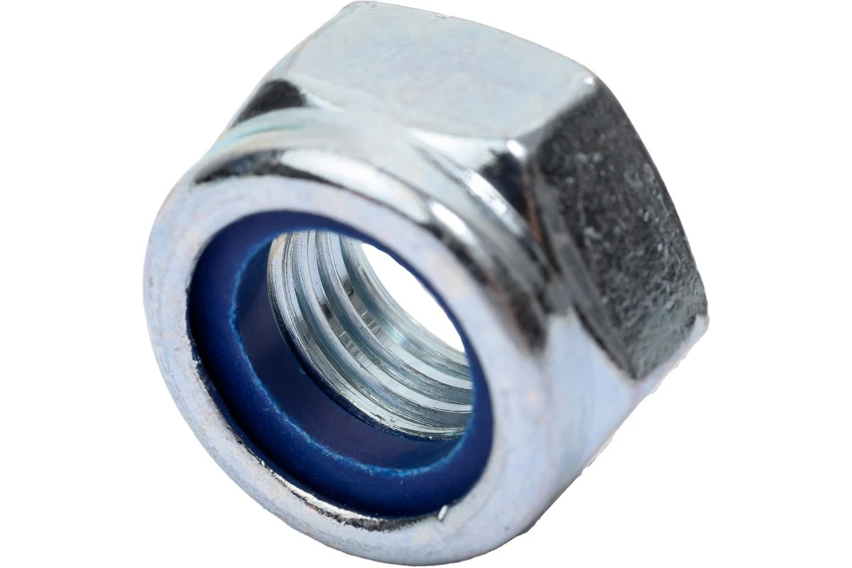 Гайка шестигранная М14.0 кл.пр. 6 (DIN985) Р (самостоп.) (уп. 2 шт.) Металвис - Изображение №1