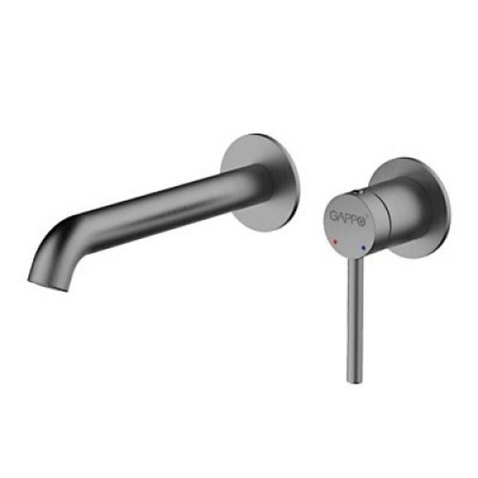 Смеситель встраиваемый, для ванны, оружейная сталь, Ø35мм, G1206-9  GAPPO - миниатюра №2