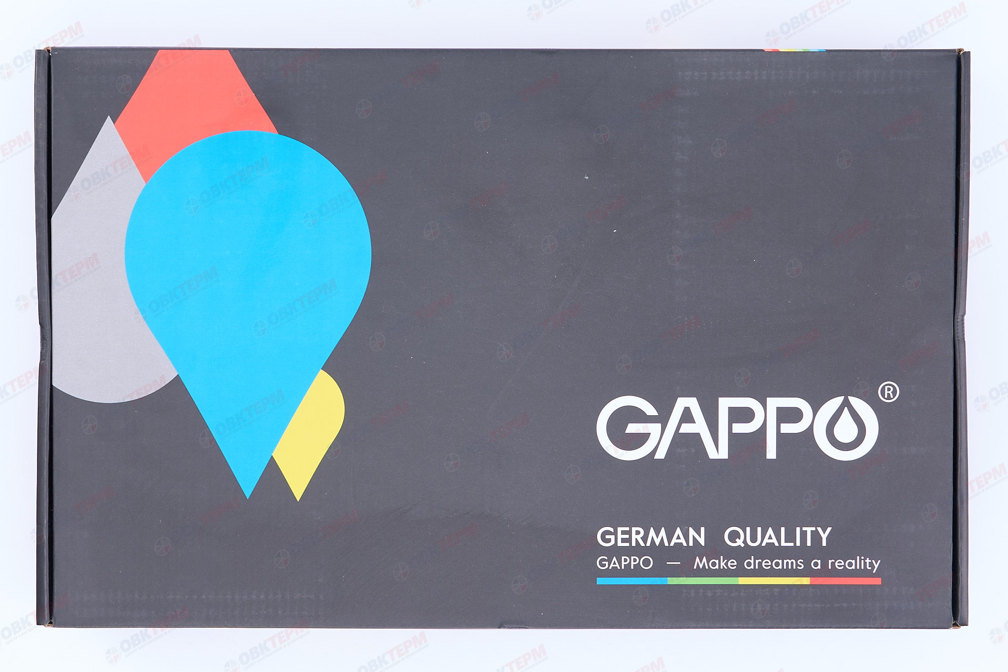 Смеситель д/ванны GAPPO G3217-6 латунь /черный /Ø35мм /лейка 3 реж - миниатюра №8