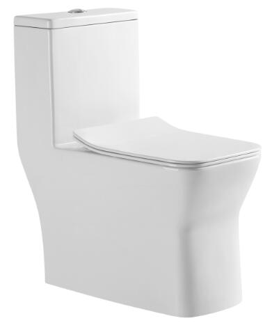 Унитаз-моноблок HORKE SM9608 (универ. выпуск, дюропласт, SC, Slim, с гофрой и подводкой) - Изображение №1