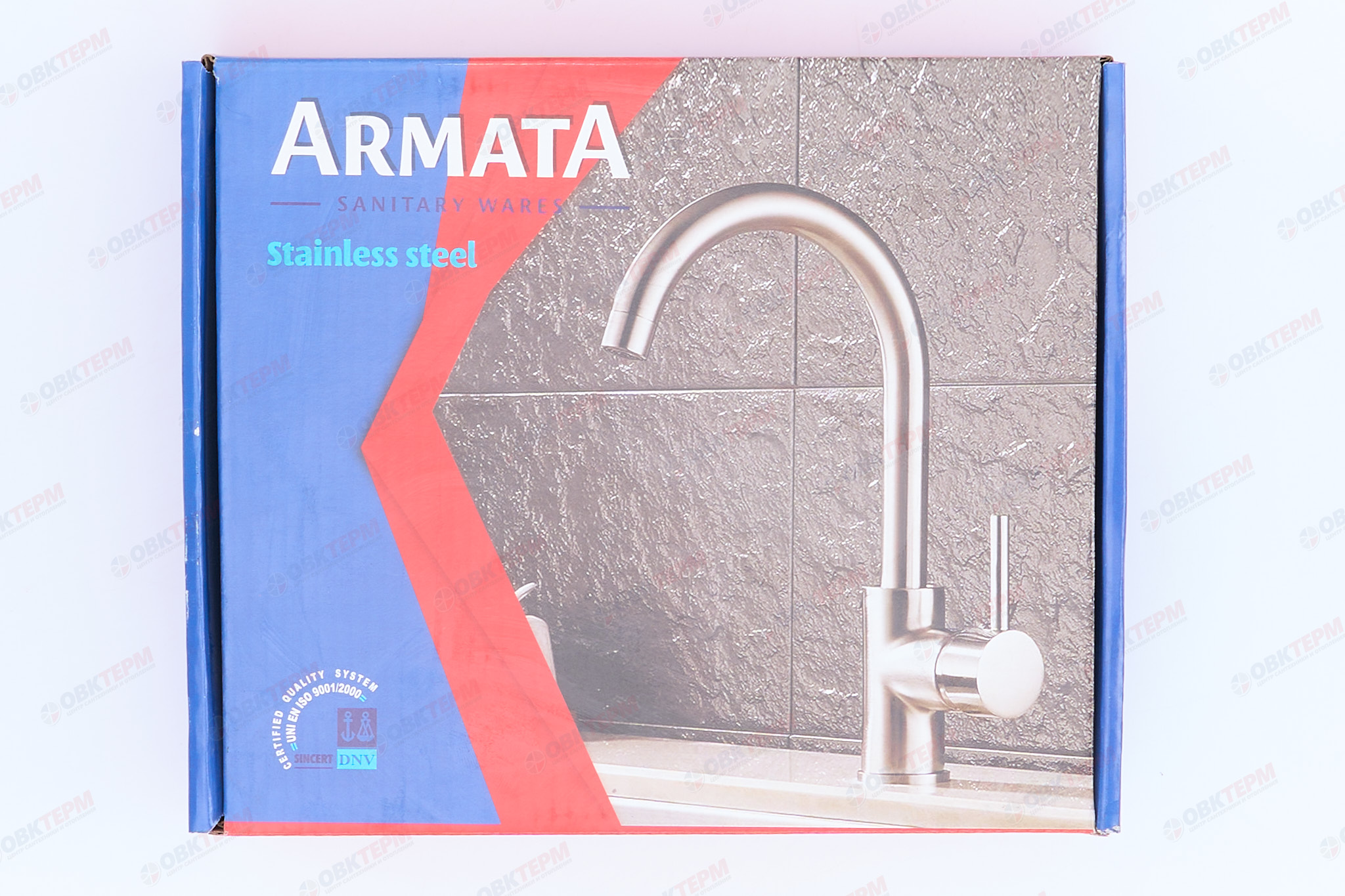 Смеситель д/умывальника нерж/сталь ARMATA SUS-001-B (16 шт/ящ) - миниатюра №6