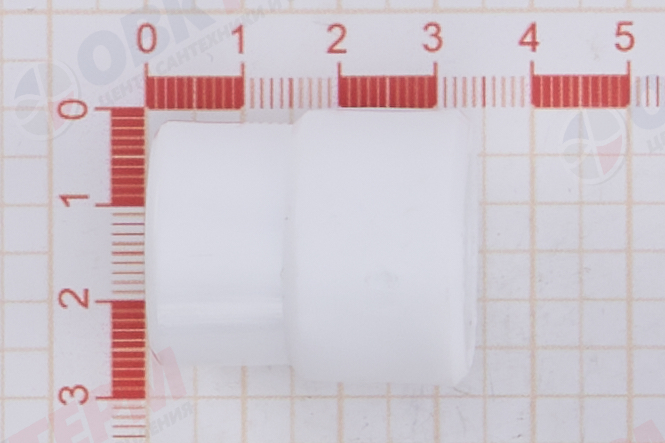 Муфта переход.  ВН  25*20   БЕЛАЯ PP-R   (RTP)    (350/50) - миниатюра №6