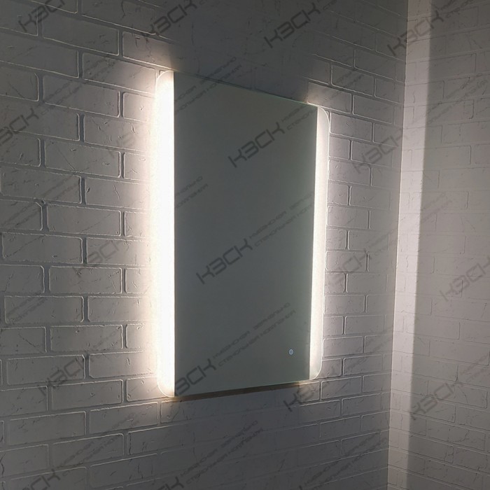 Зеркало  600х800 прямоугольное LED подсветкой, с сенсорным выкл., унив. крепление КЗСК - Изображение №4