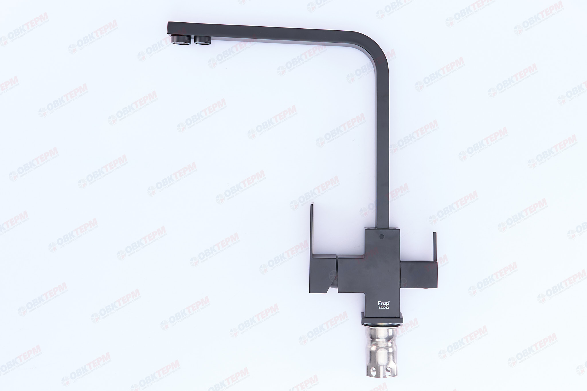 Смеситель д/кухни под ФИЛЬТР FRAP F43802-6 черный(Ø35 на гайке) - миниатюра №5