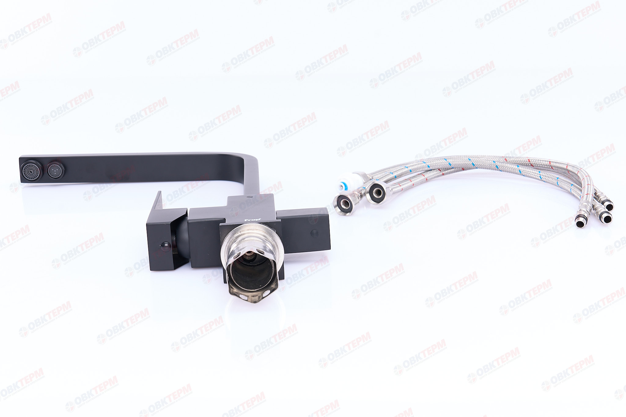 Смеситель д/кухни под ФИЛЬТР FRAP F43802-6 черный(Ø35 на гайке) - миниатюра №7