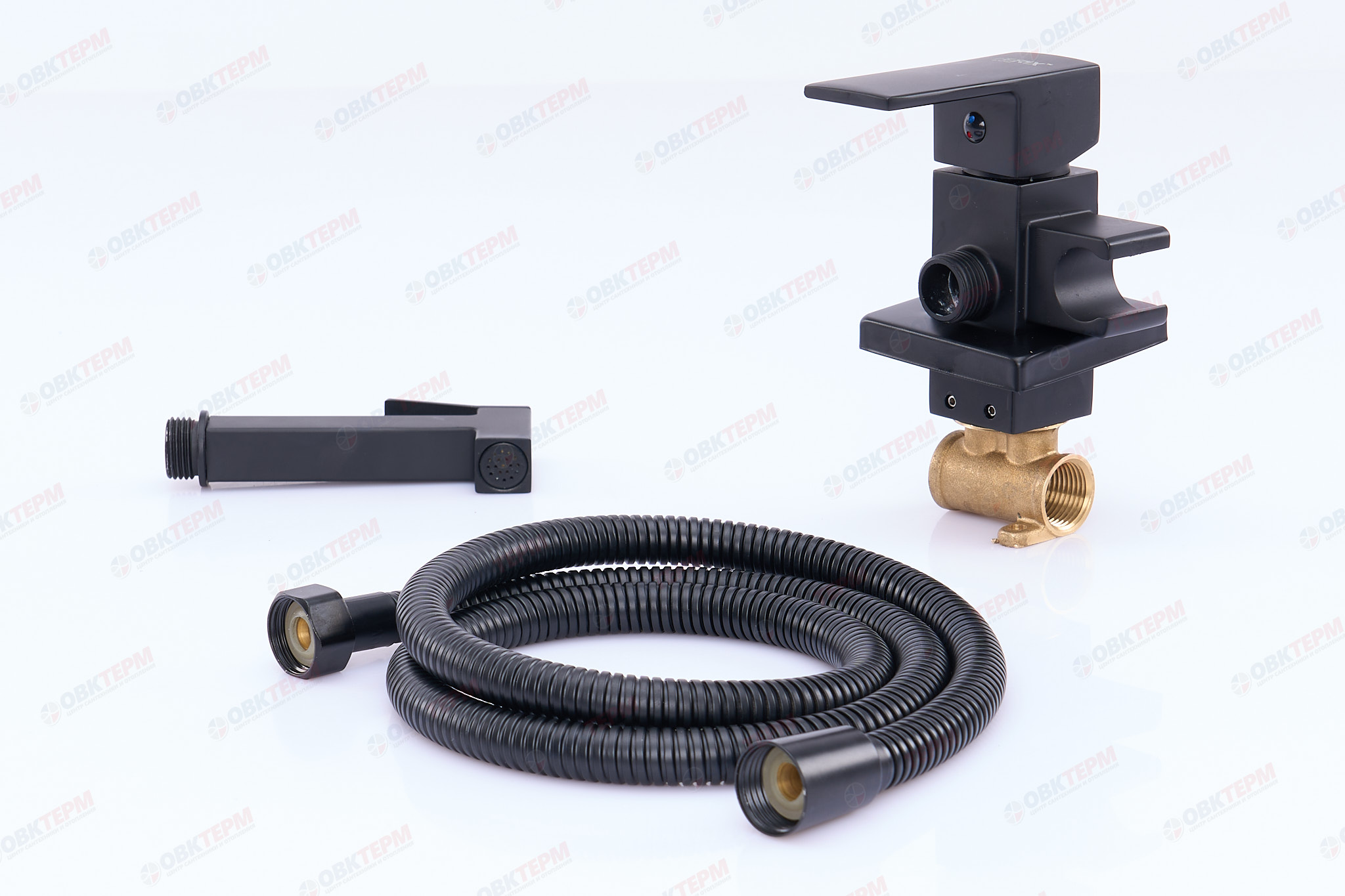 Смеситель с гигиеническим душем ZERIX LEB9-123 BLACK   (10 шт/ящ) - Изображение №3