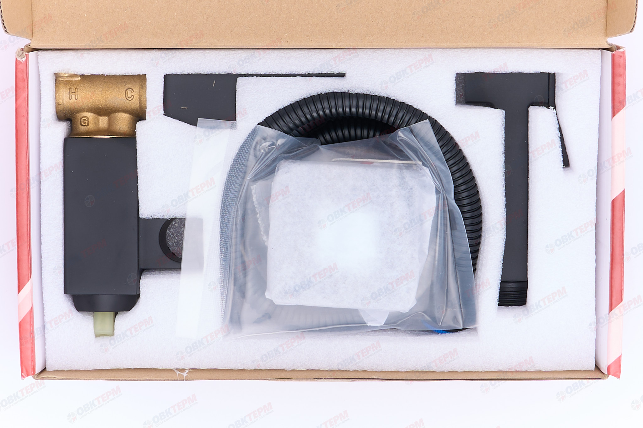 Смеситель с гигиеническим душем ZERIX LEB9-123 BLACK   (10 шт/ящ) - Изображение №4