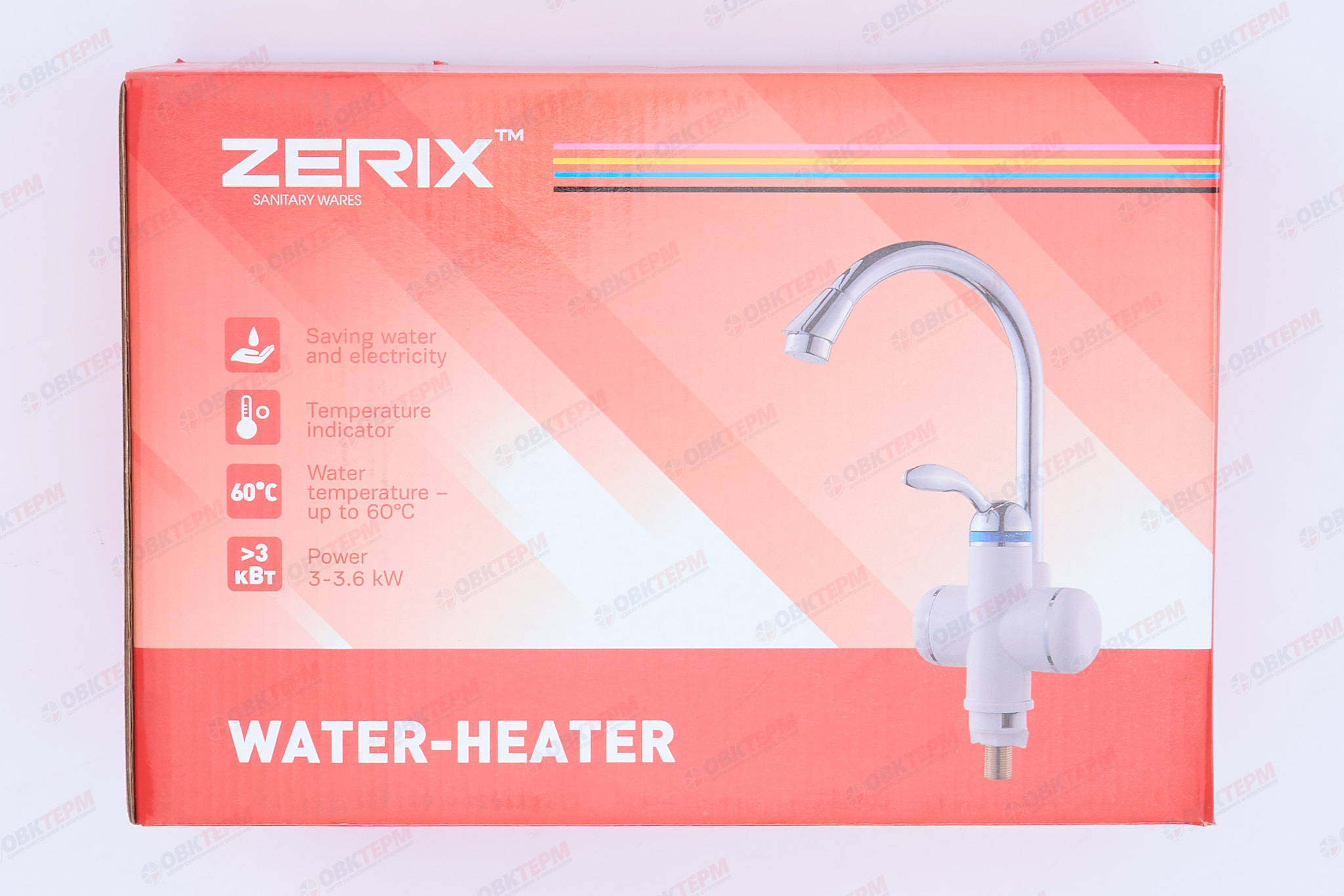 Водонагреватель на мойку ZERIX ELW-01 /3 kW  (12шт/уп) - Изображение №5