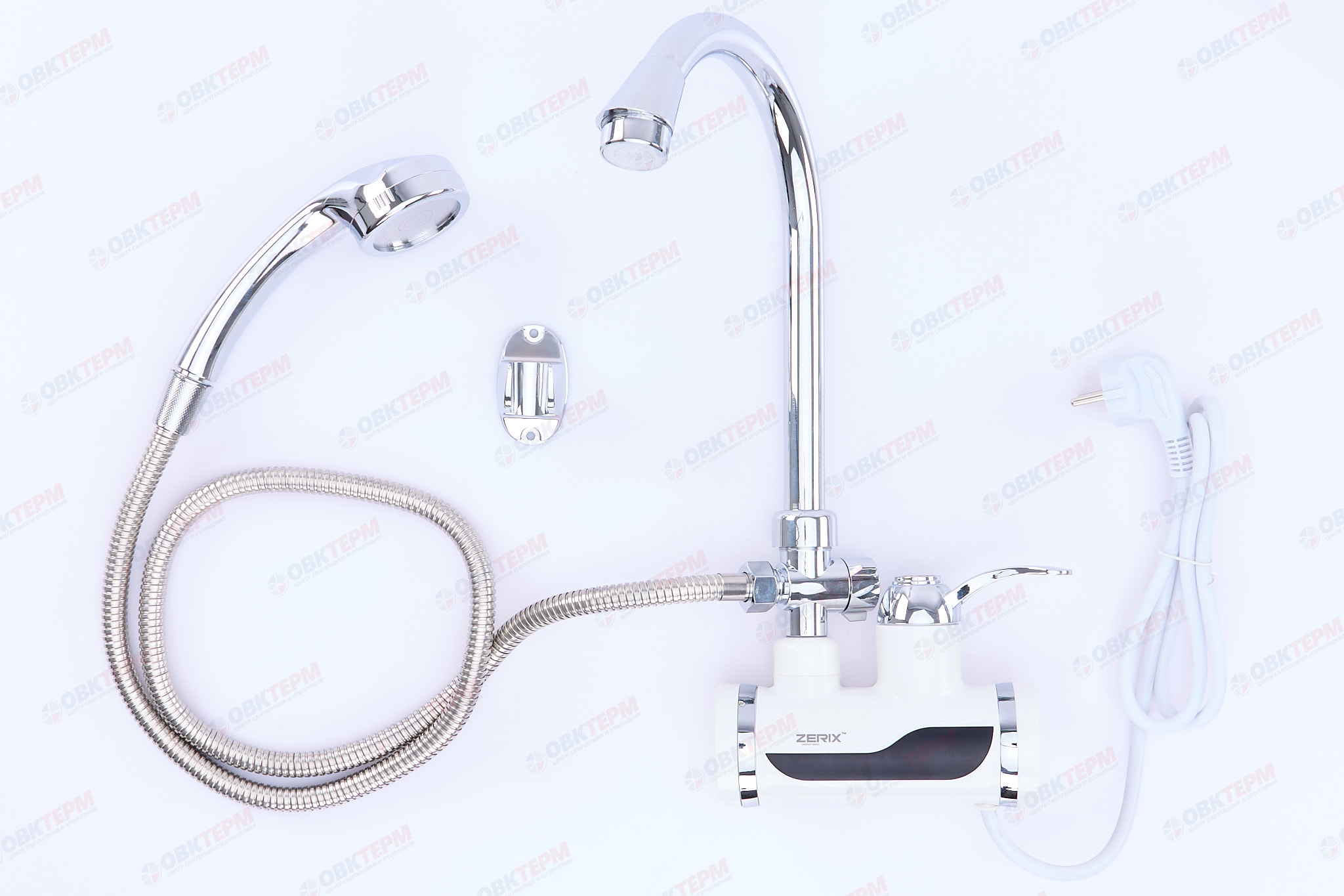 Водонагреватель на стену ZERIX ELW-08EW /инд. темп. /с лейкой / 3 kW - Изображение №2