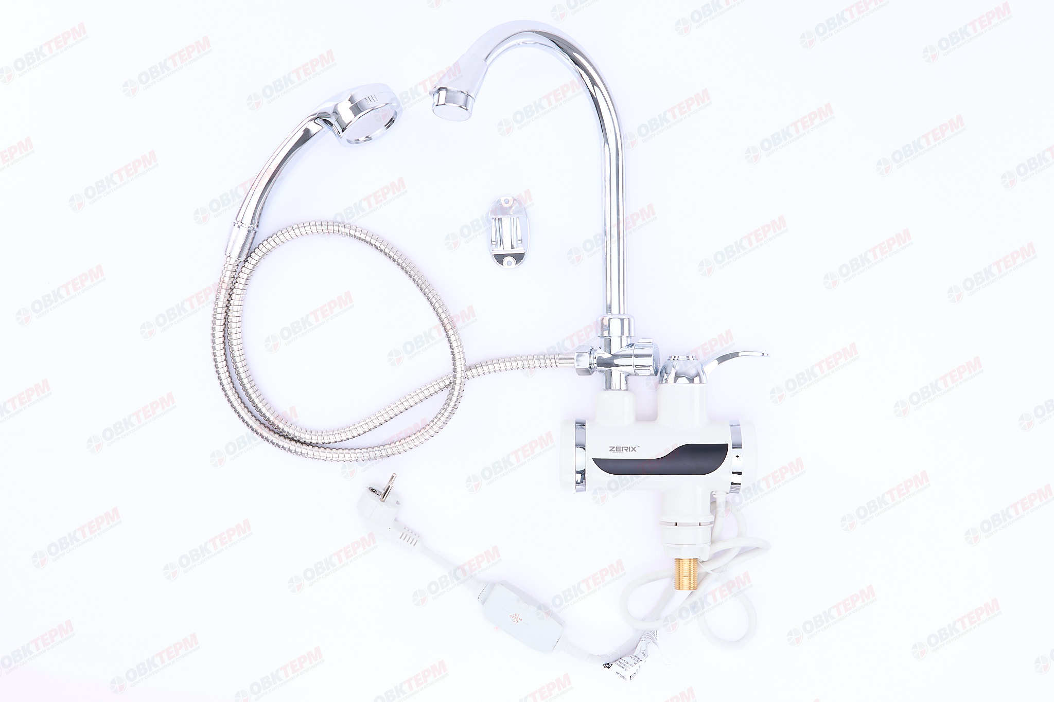 Водонагреватель на мойку ZERIX ELW-08ЕР /инд. темп. /УЗО /лейка /3 kW - Изображение №2