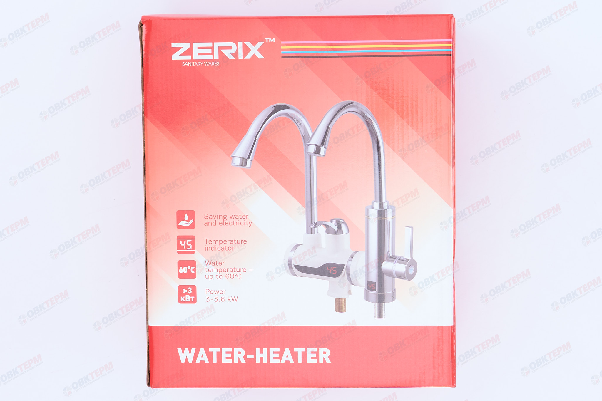 Водонагреватель на мойку ZERIX ELW-08ЕР /инд. темп. /УЗО /лейка /3 kW - Изображение №5