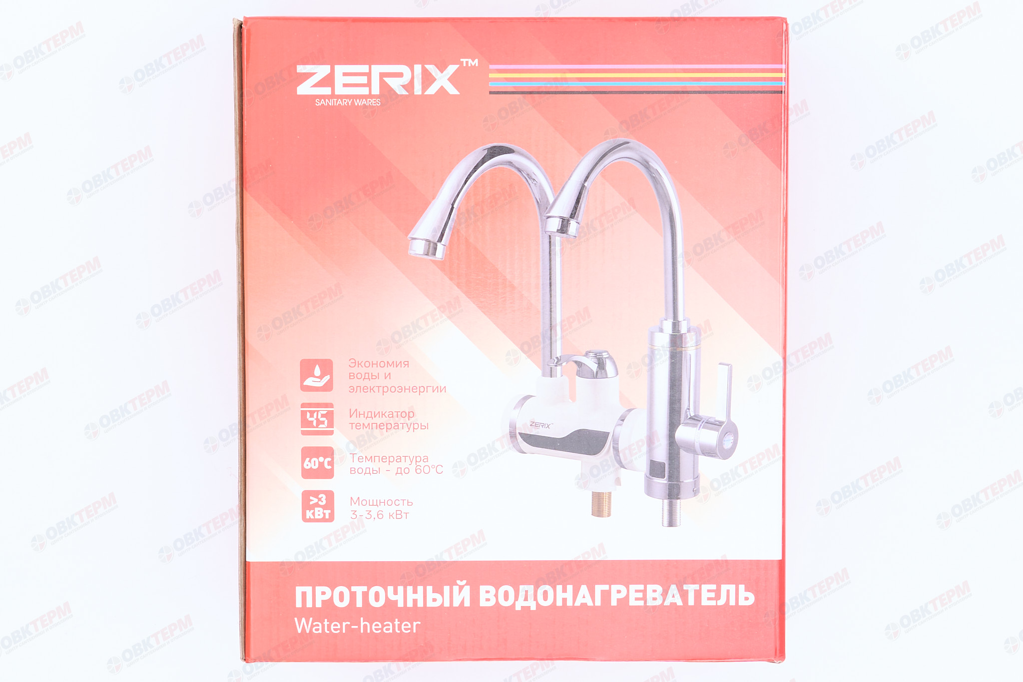 Водонагреватель на стену ZERIX ELW12-EPW /инд. темп. УЗО / 3 kW - миниатюра №5