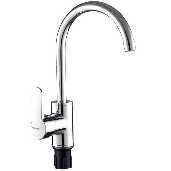 Смеситель д/кухни PLAMIX Leon-11 Chrome, (гайка, Ø40, без подводки) (20шт/ящ) - Изображение №2