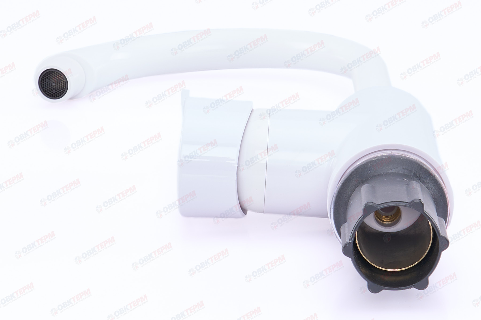 Смеситель д/кухни PLAMIX Leon-11 White, (гайка, Ø40, без подводки) (20шт/ящ) - Изображение №4