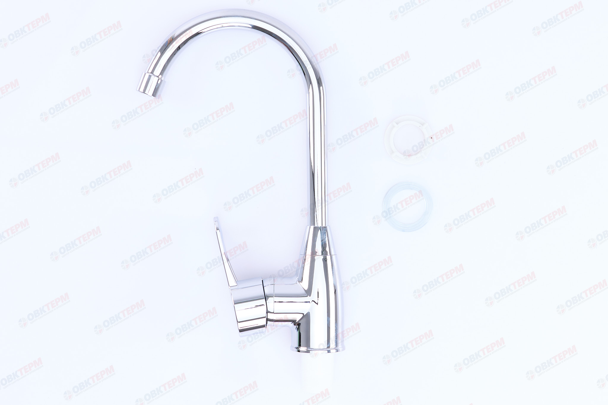 Смеситель д/кухни PLAMIX Mario-11 Chrome, (гайка, Ø35, без подводки) (20шт/ящ) - Изображение №4