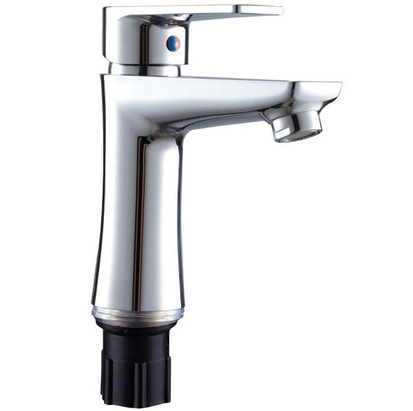 Смеситель для умывальника, PLAMIX Oscar-001 Chrome, (гайка, Ø35, без подводки) (30шт/ящ) - Изображение №1