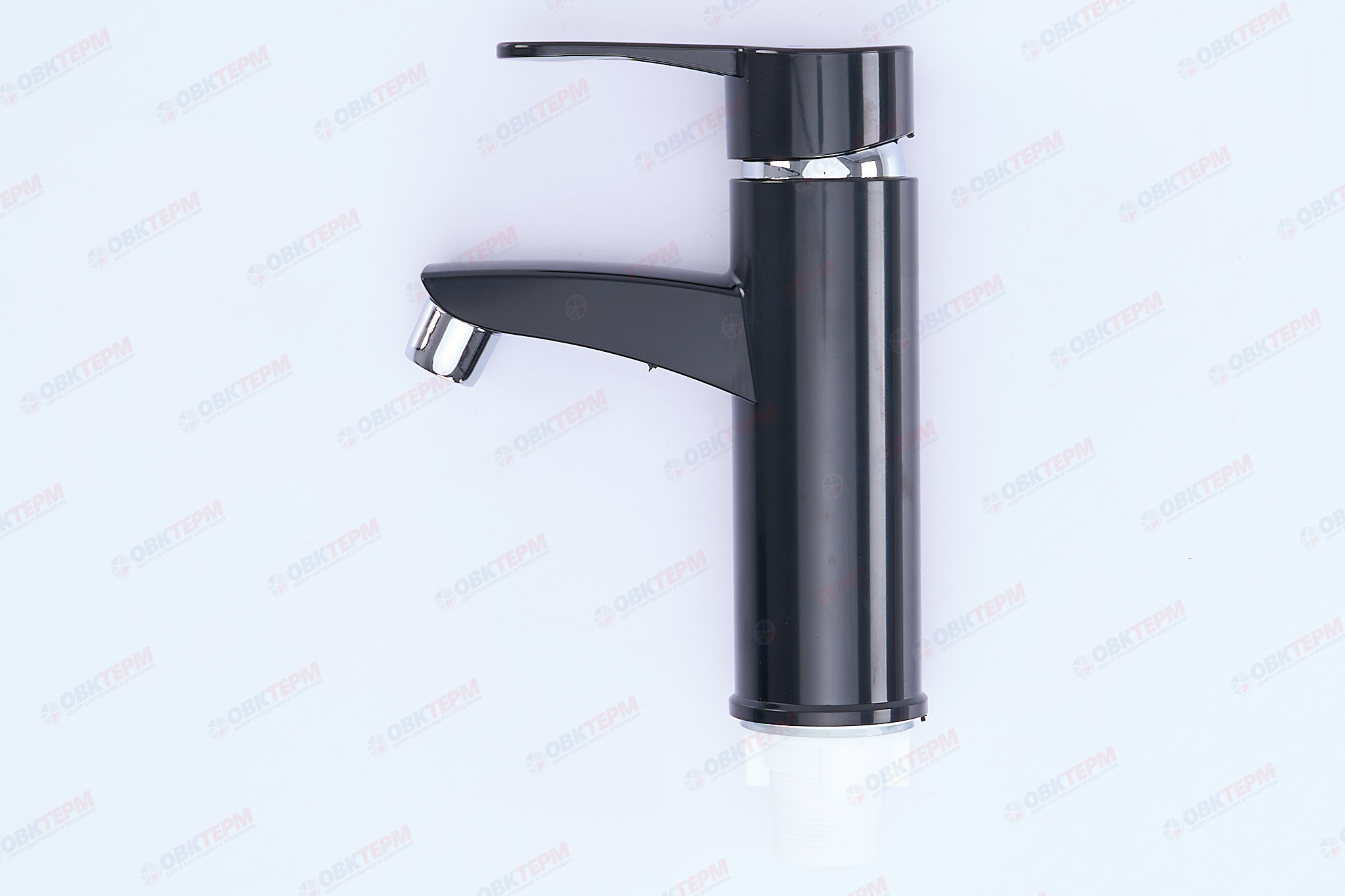 Смеситель для умывальника, PLAMIX Sergio-001 Black, (гайка, Ø40, без подводки) (30шт/ящ) - Изображение №3