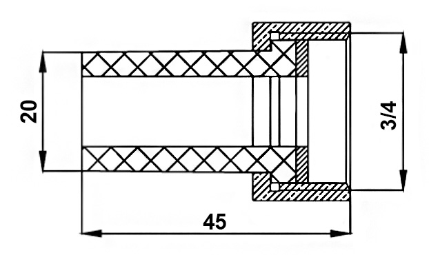 Горло 20* 3/4"                                                HK (Германия)   (1шт) - Изображение №2