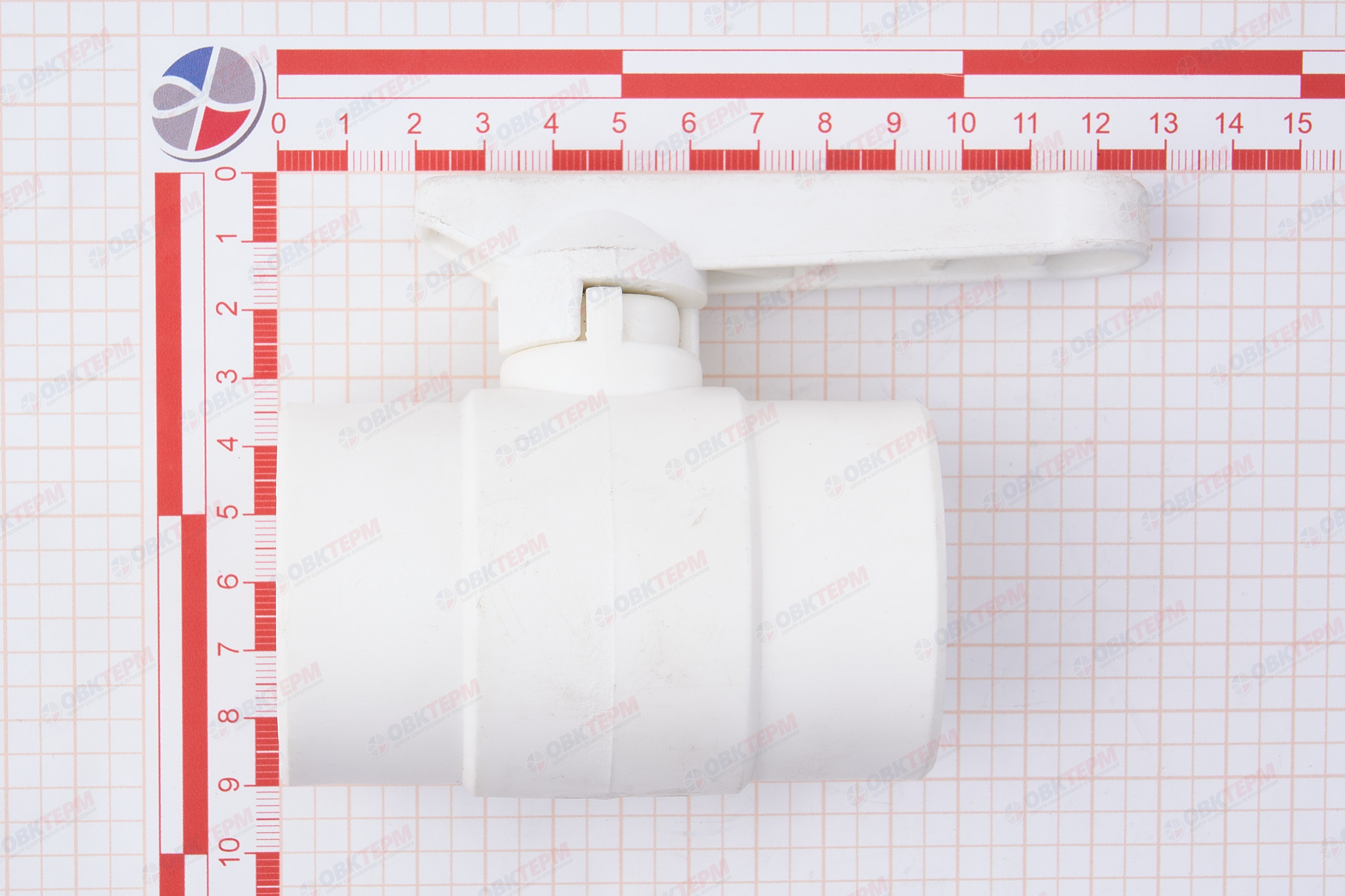 Кран   40   ТIМ  (стальной шар)       PP-R  БЕЛЫЙ            (5) - миниатюра №6