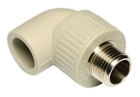 Угол с МРН  25 * 3/4"      (PP-R СЕРЫЙ  РОССИЯ)                     (160/10) - Изображение №2