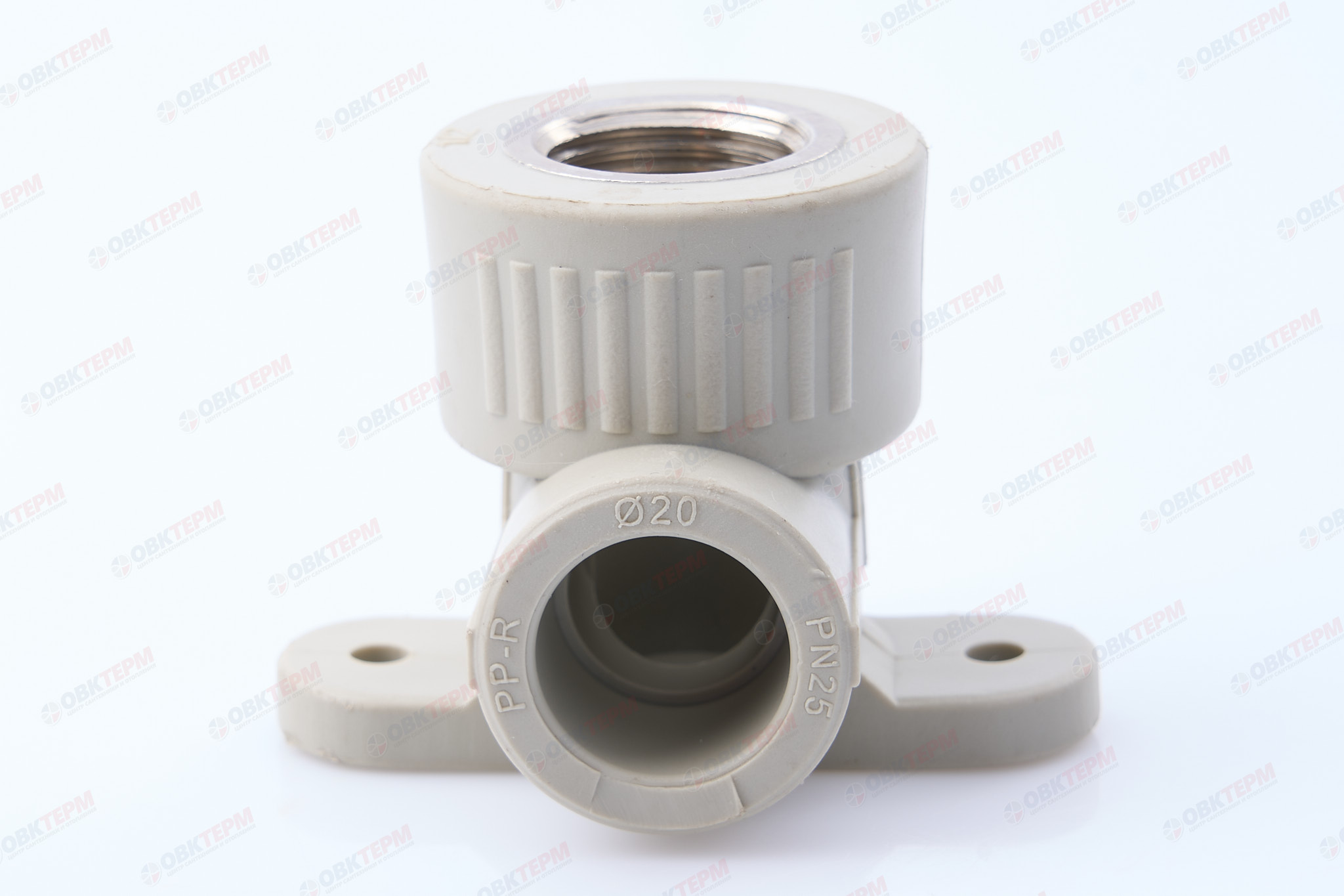 Угол монтажный  20 * 1/2"в   (PP-R СЕРЫЙ  РОССИЯ)          (160/10) - Изображение №3