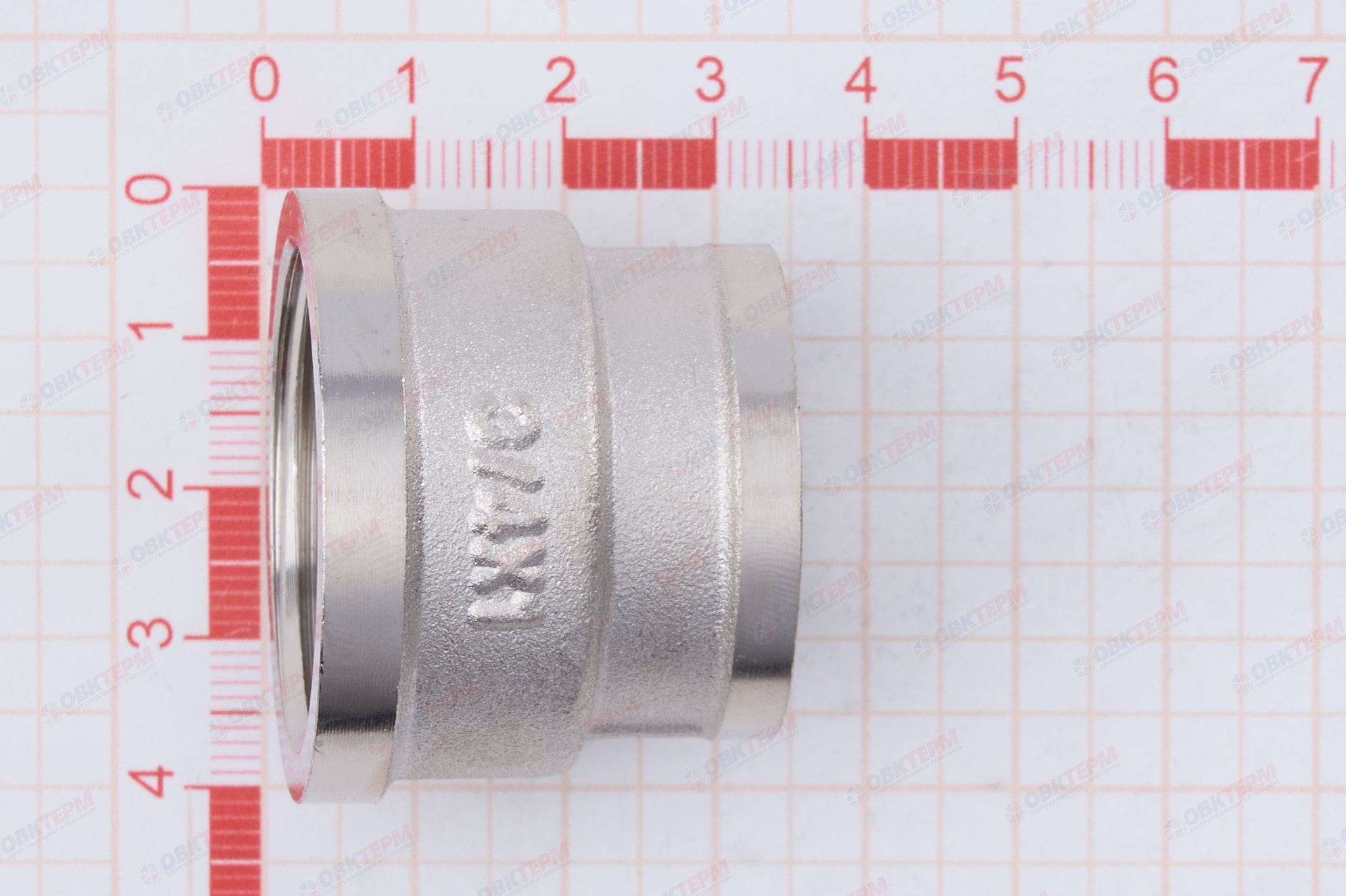 Муфта    1" - 3/4"  Никель ZEISSLER                   (100/10) - миниатюра №6